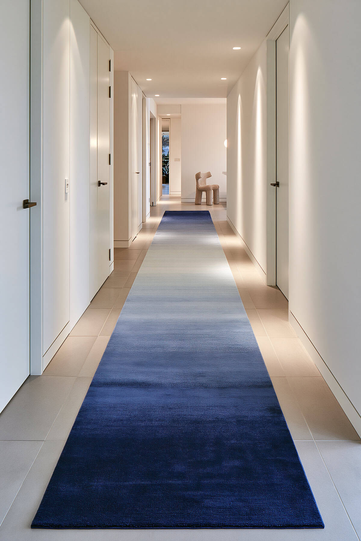 Gradient Runner in a Contemporary Hallway