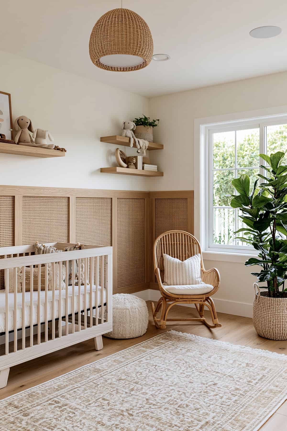 Half Wall Cane Paneling