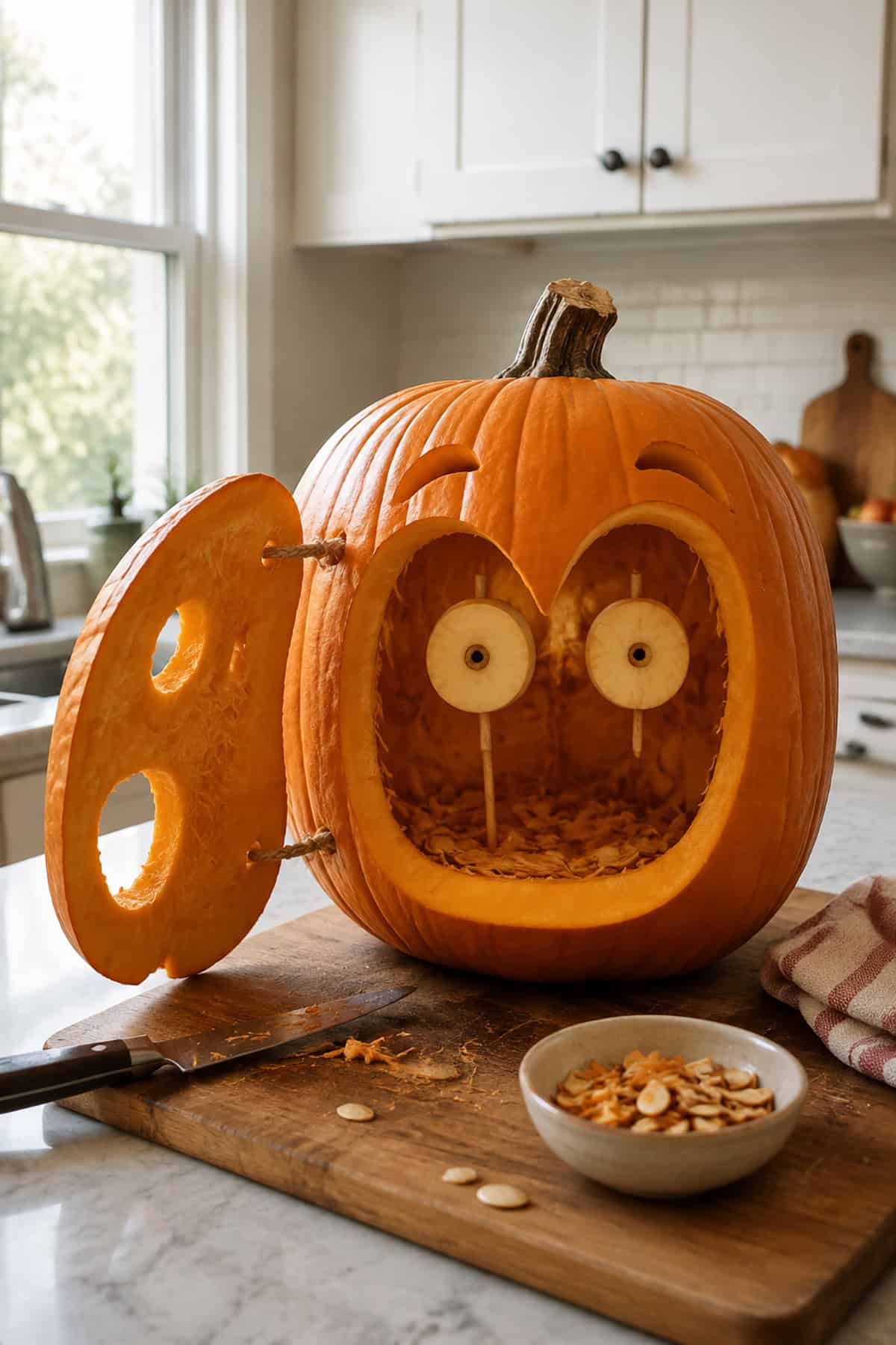 Hinged Face Surprise Pumpkin