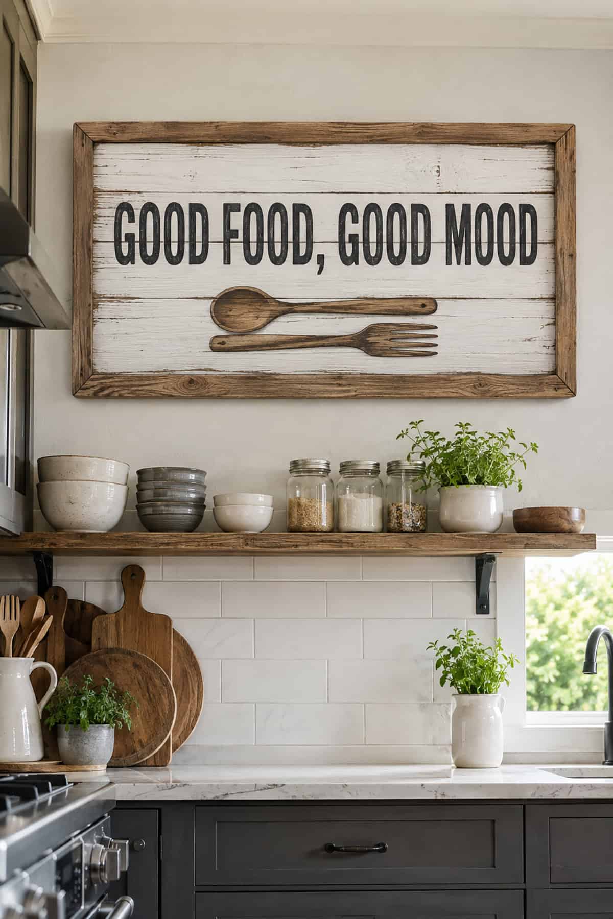 Kitchen Farmhouse Wood Sign