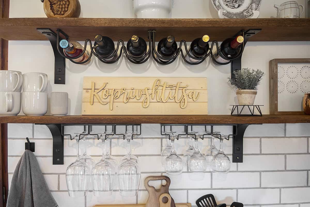 Kitchen Shelf Wood Sign