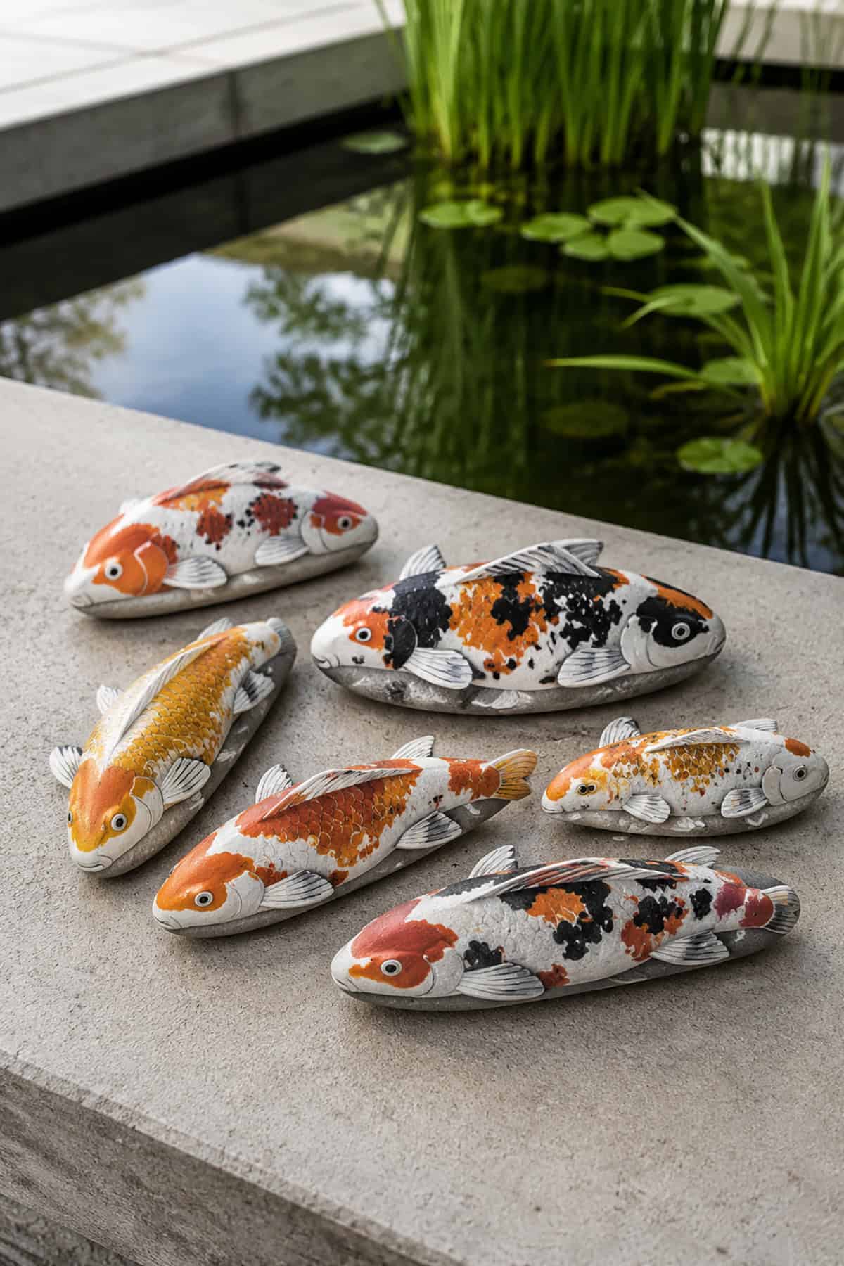 Koi Fish Pond Rocks