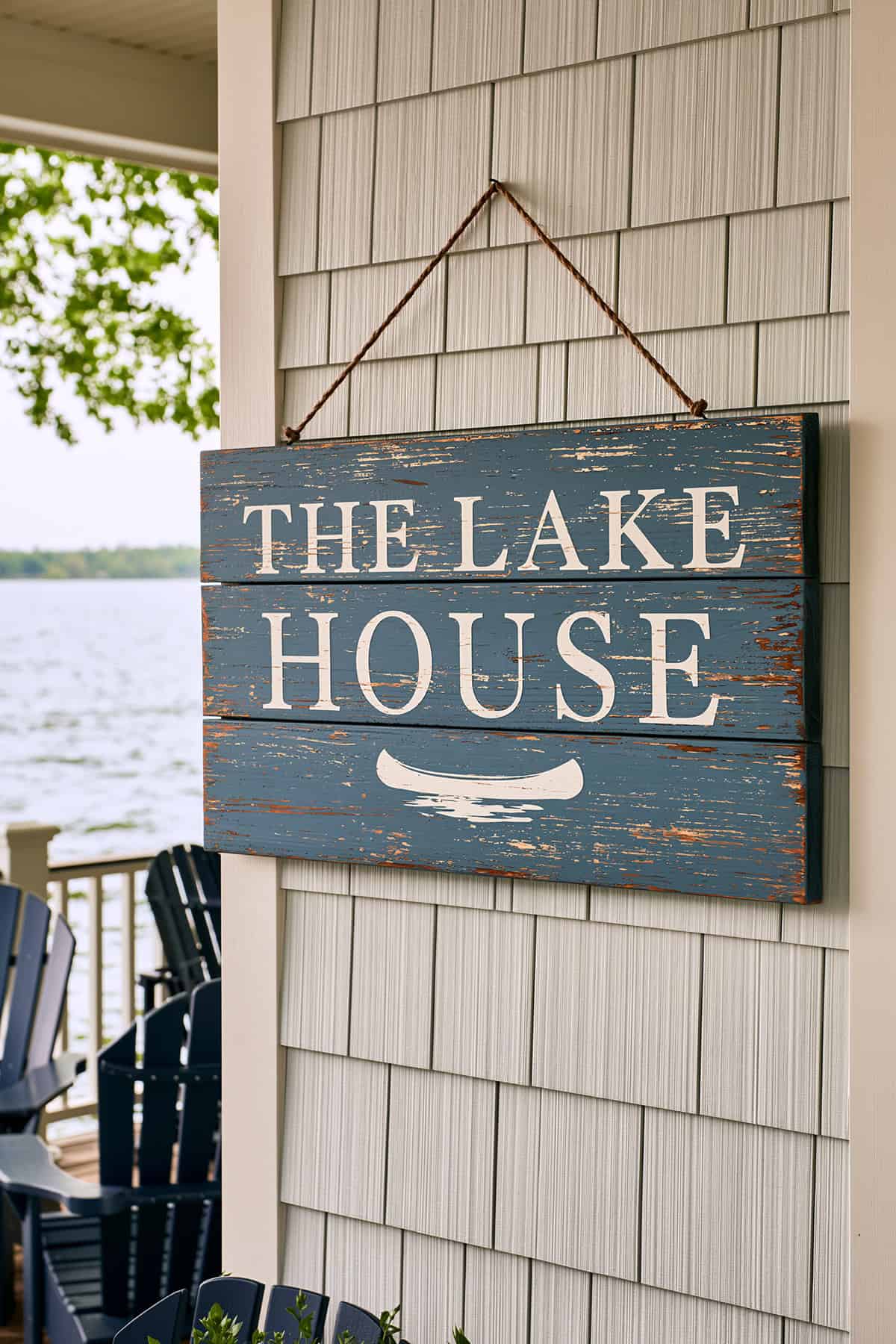 Lake House Wood Sign