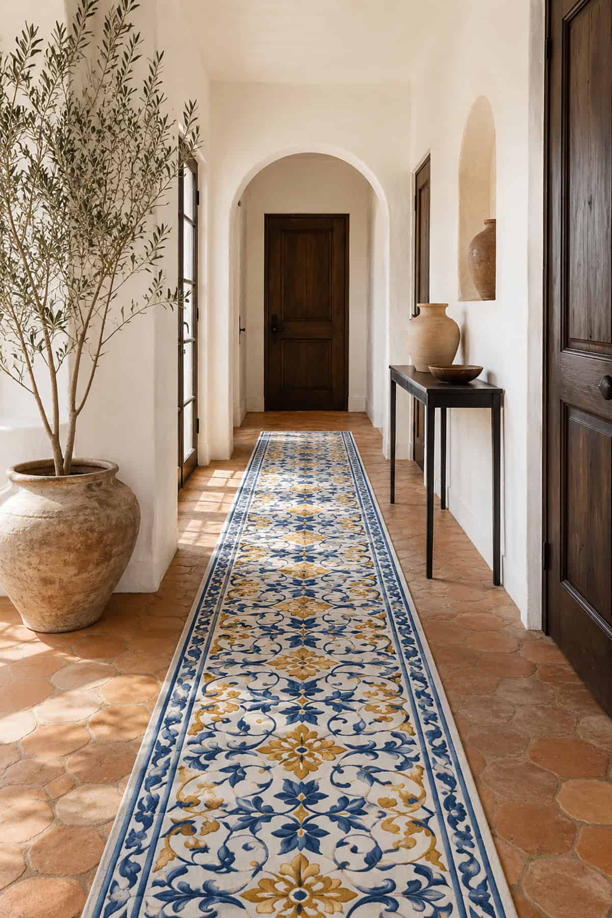 Mediterranean Tile Inspired Runner