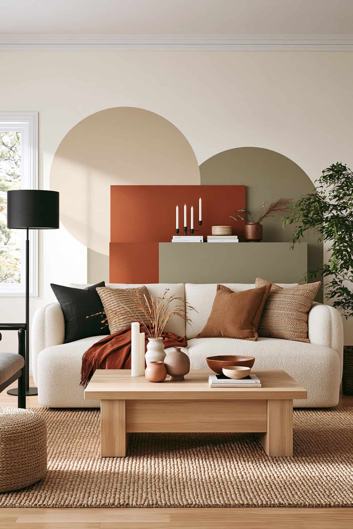 Minimal Boho Color Block Wall