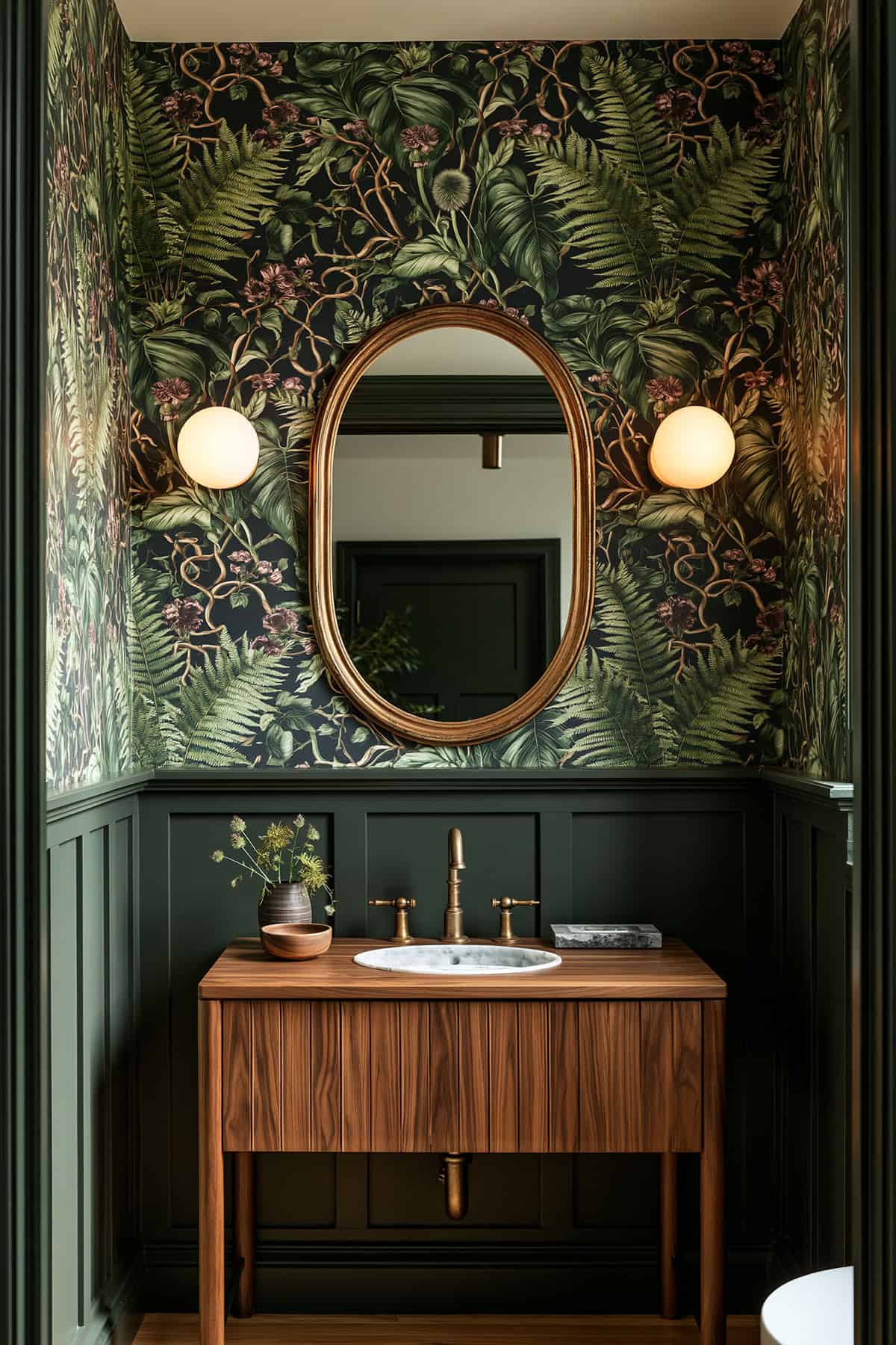 Moody Botanical Powder Room