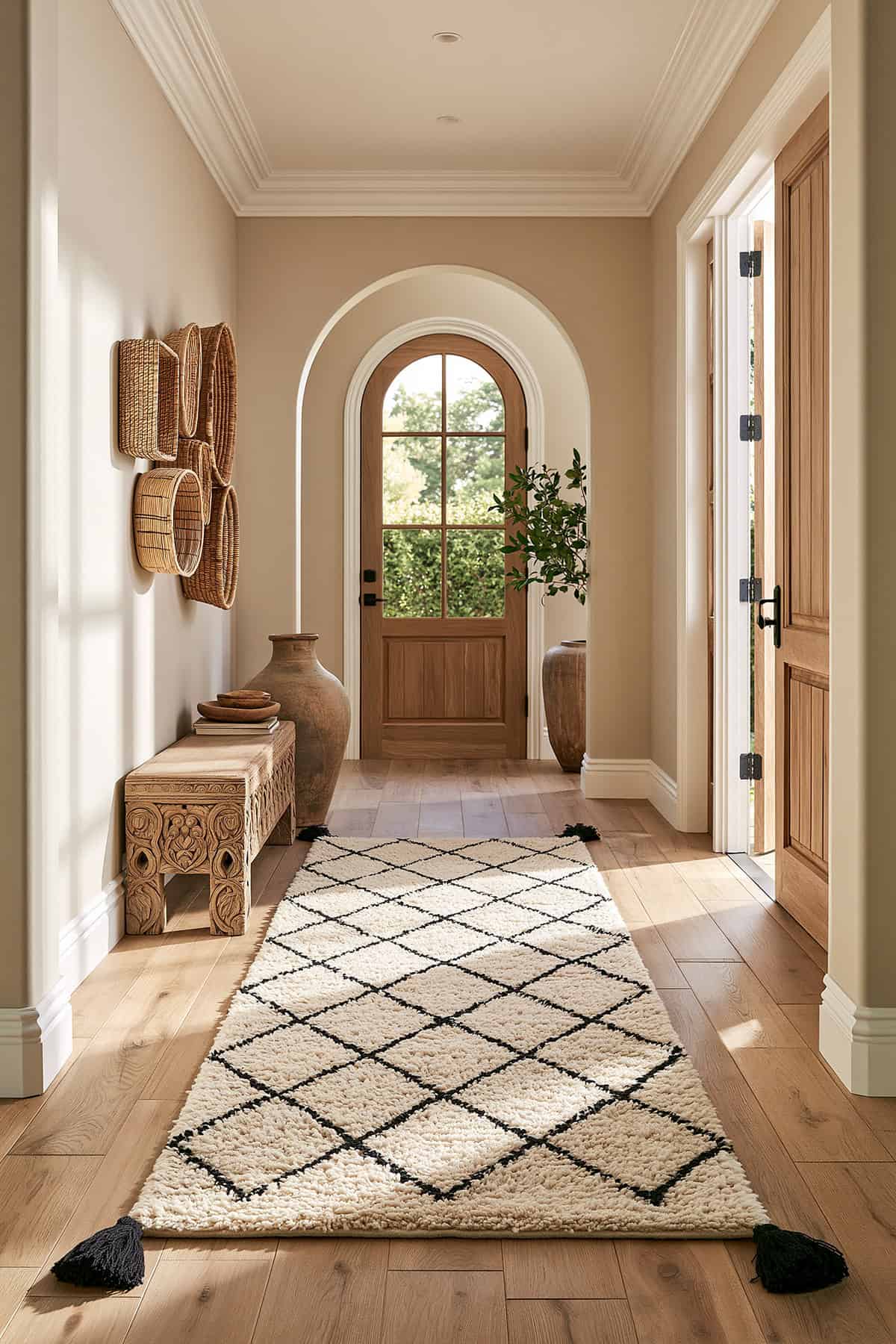 Moroccan Runner With Tasselled Ends