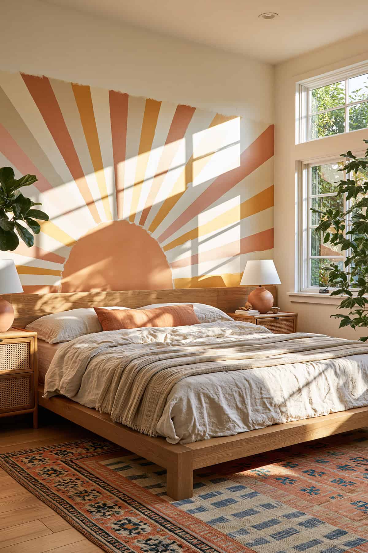 Oversized Sunburst Mural