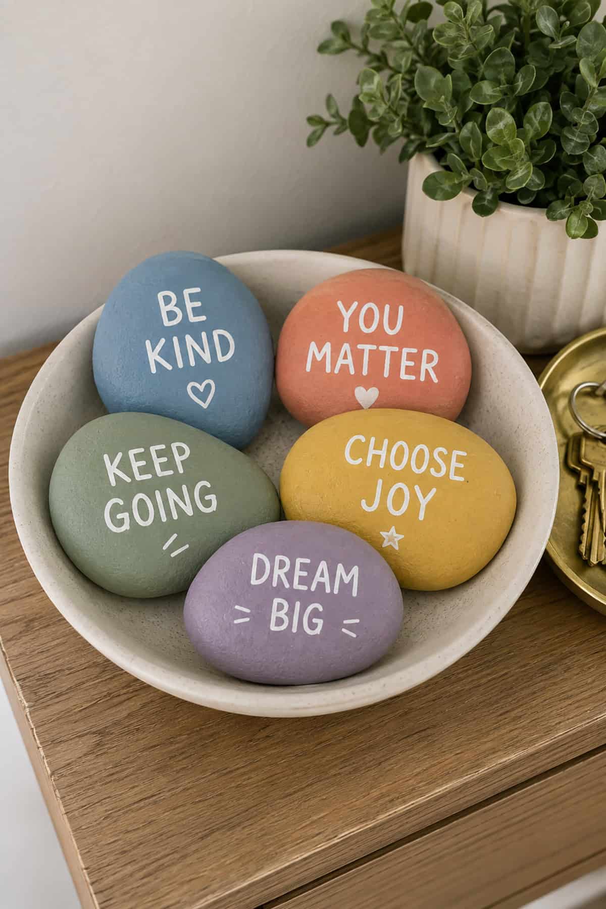 Positive Message Painted Rocks
