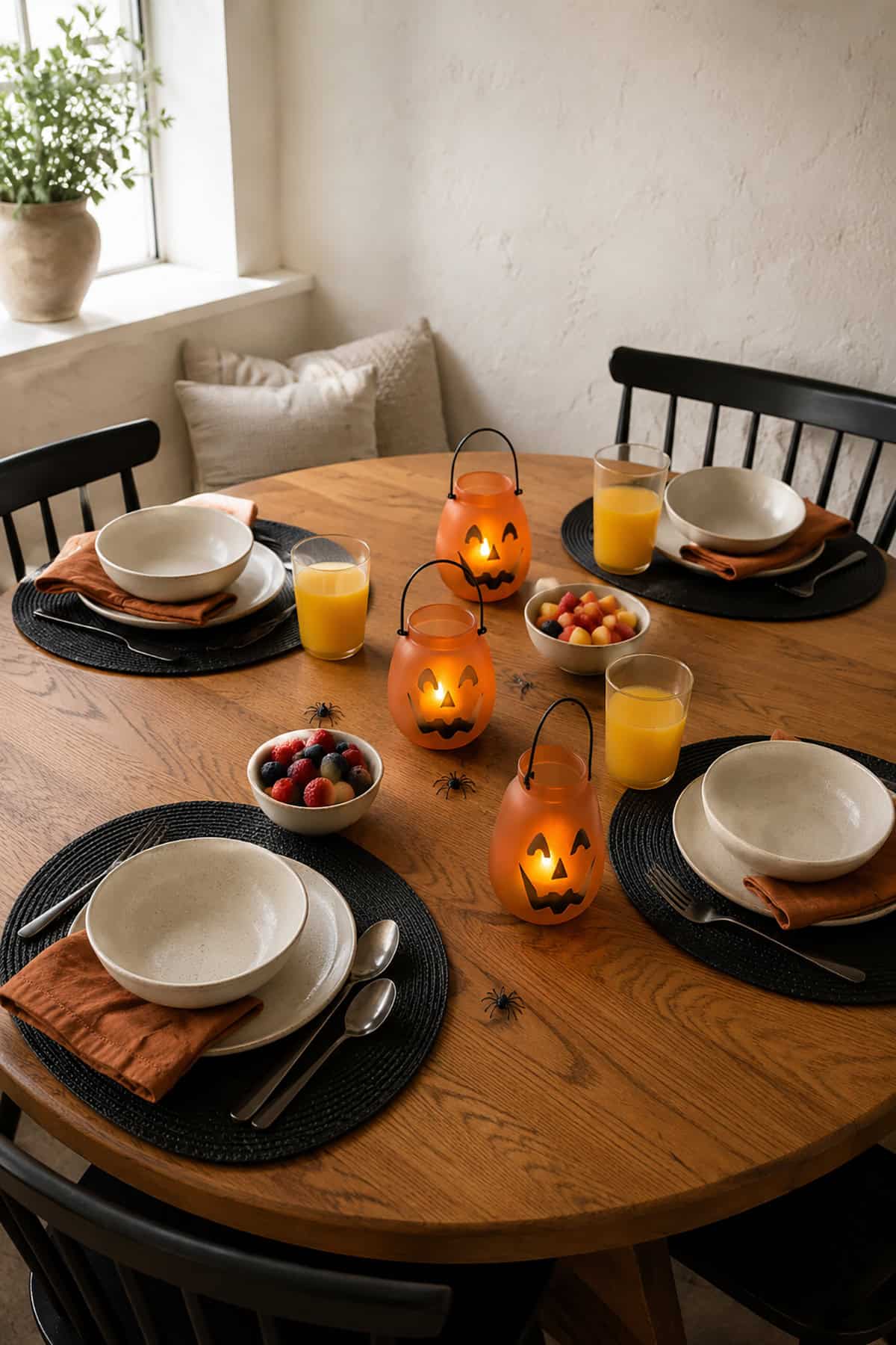Pumpkin Lantern Halloween Place Settings
