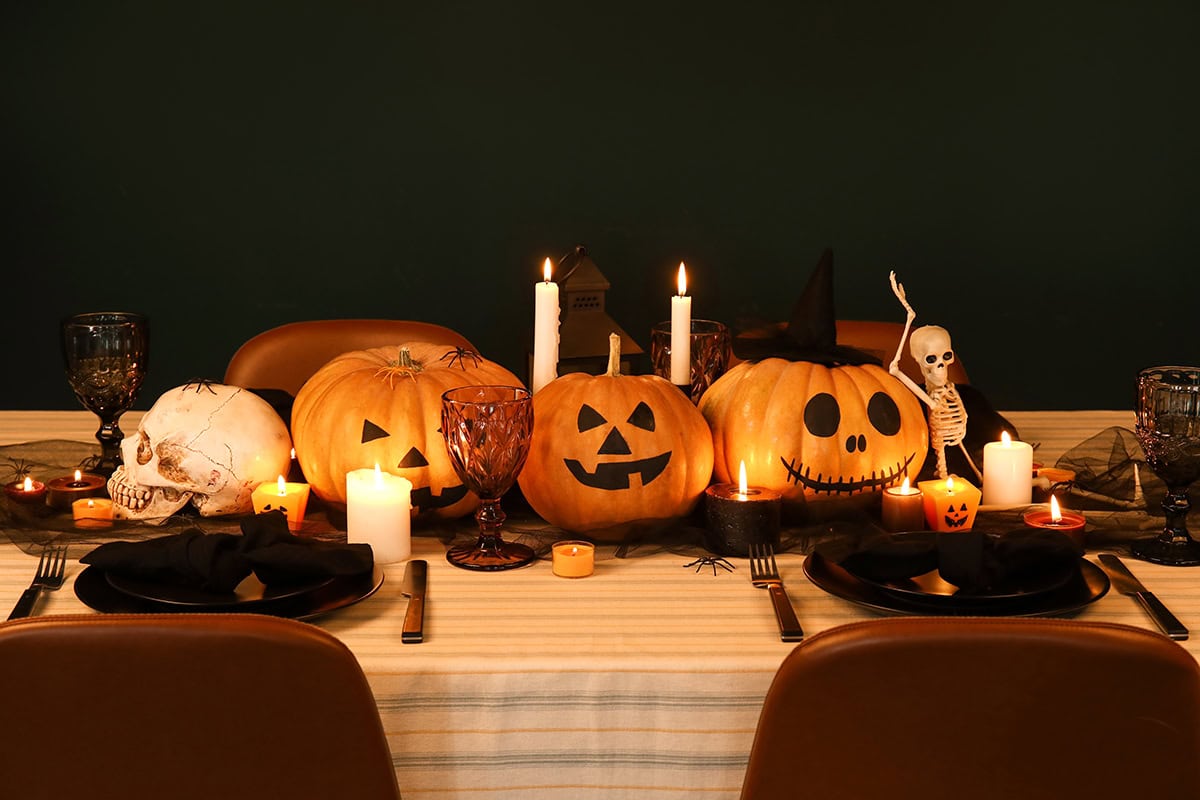 Pumpkins, Skulls And Candlelight