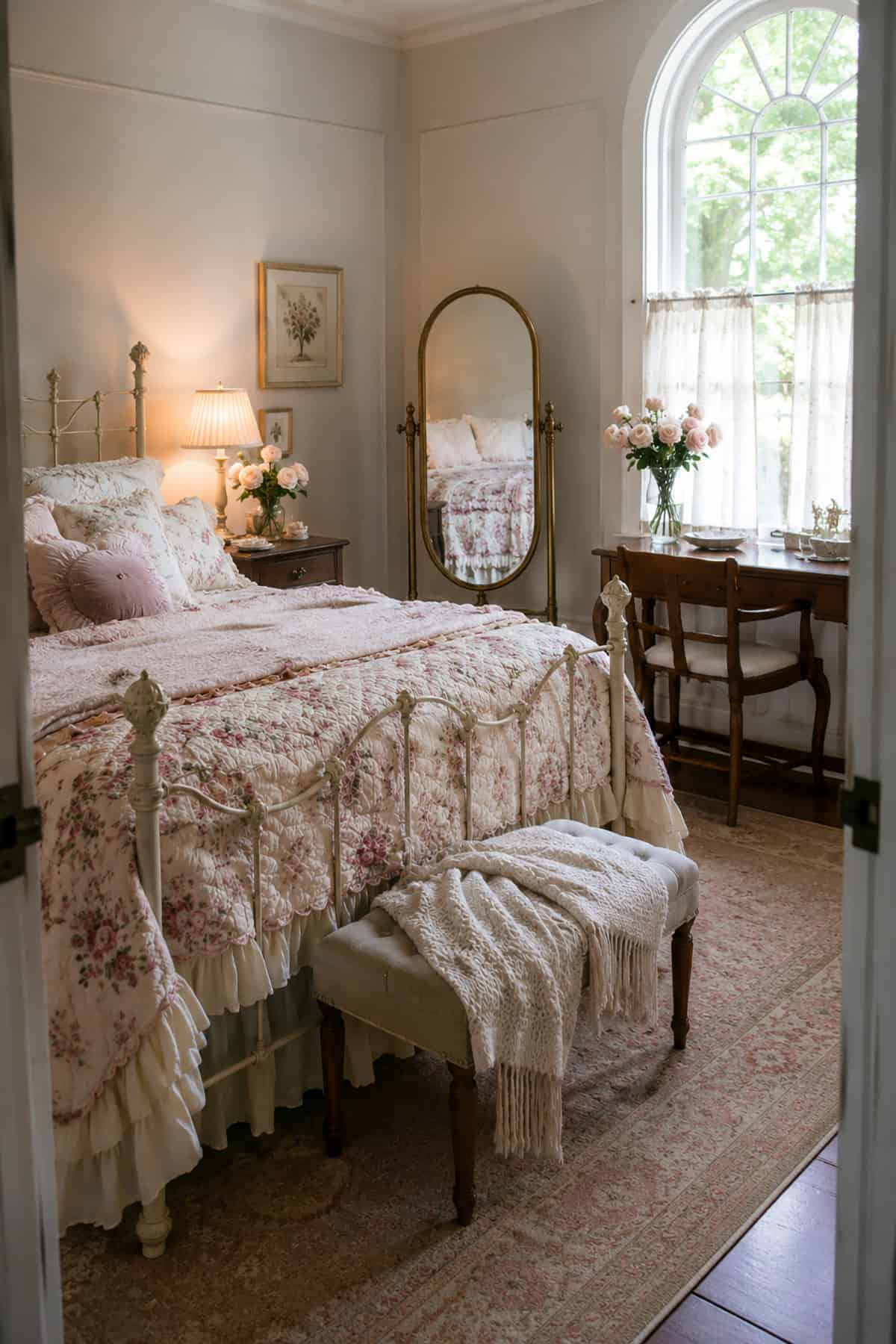 Romantic Vintage Cottage Bedroom