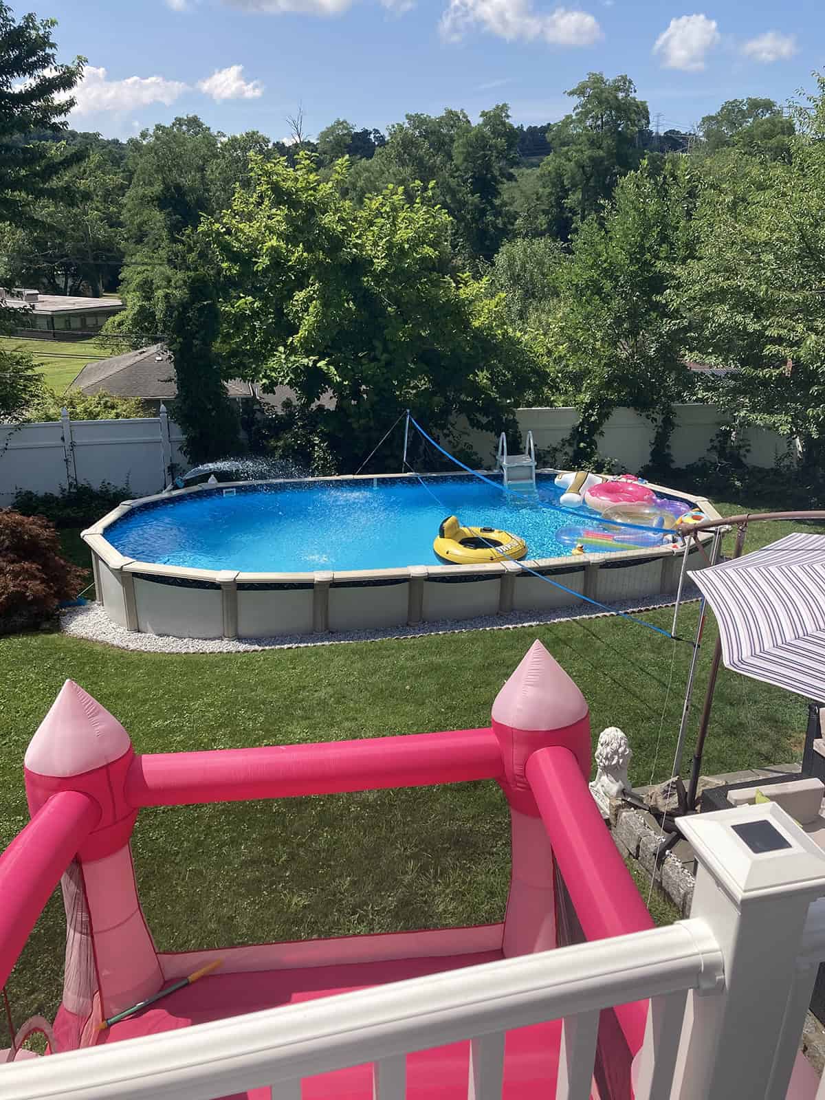 Spacious Oval Pool For Kids And Adults