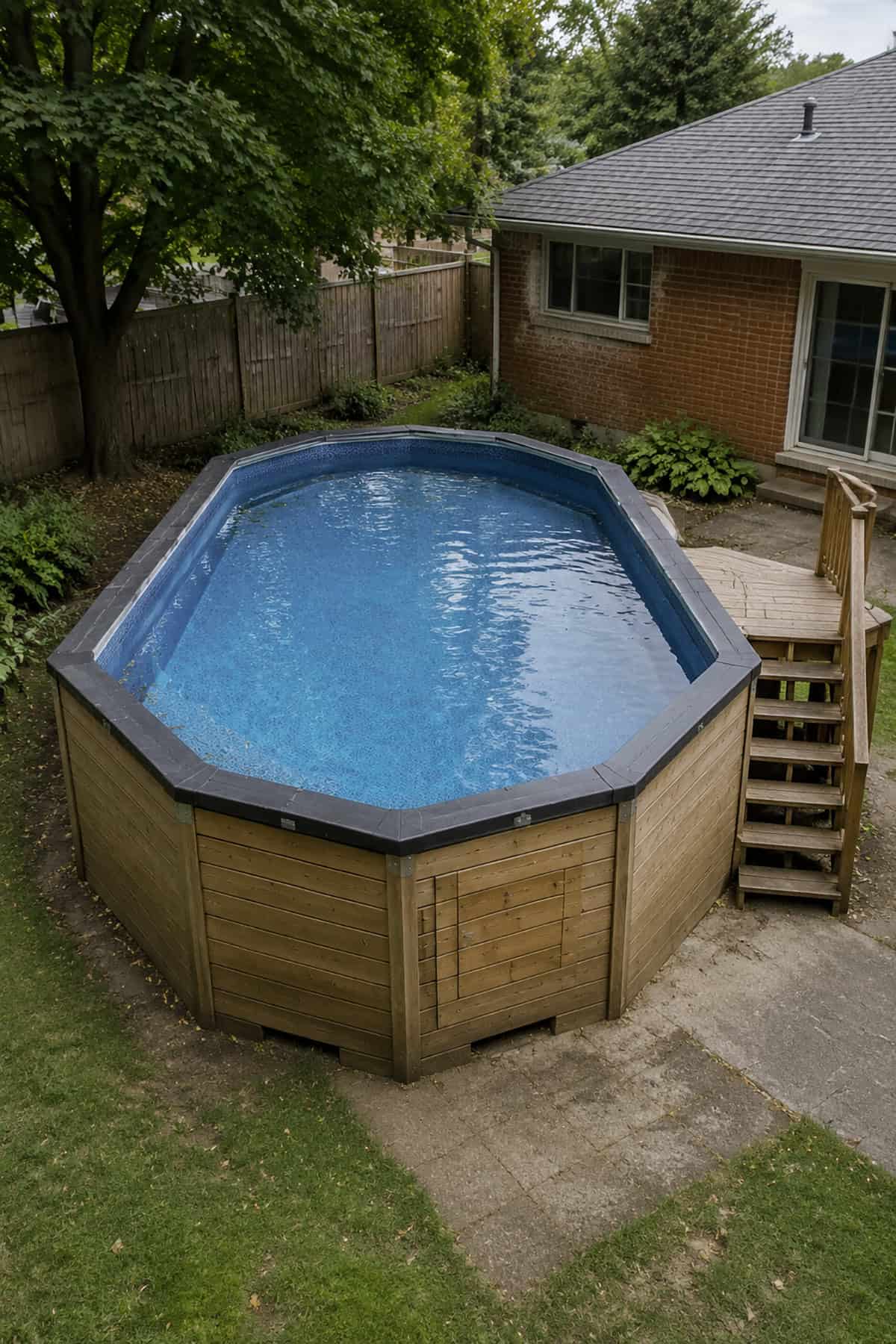 The Striking Shield Shaped Pool