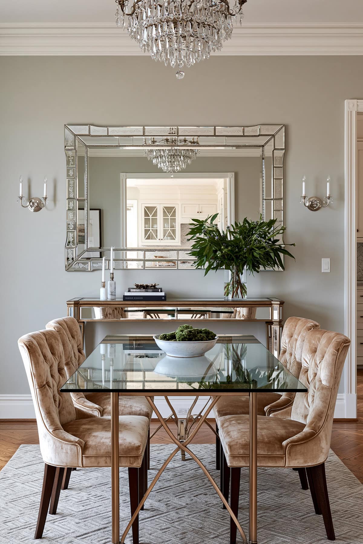 Venetian Mirror for a Glamorous Dining Room