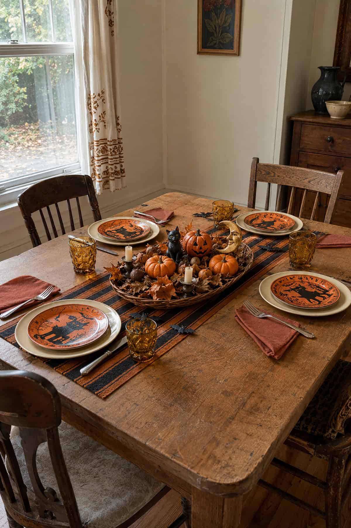 Vintage Halloween Table Decor Ideas