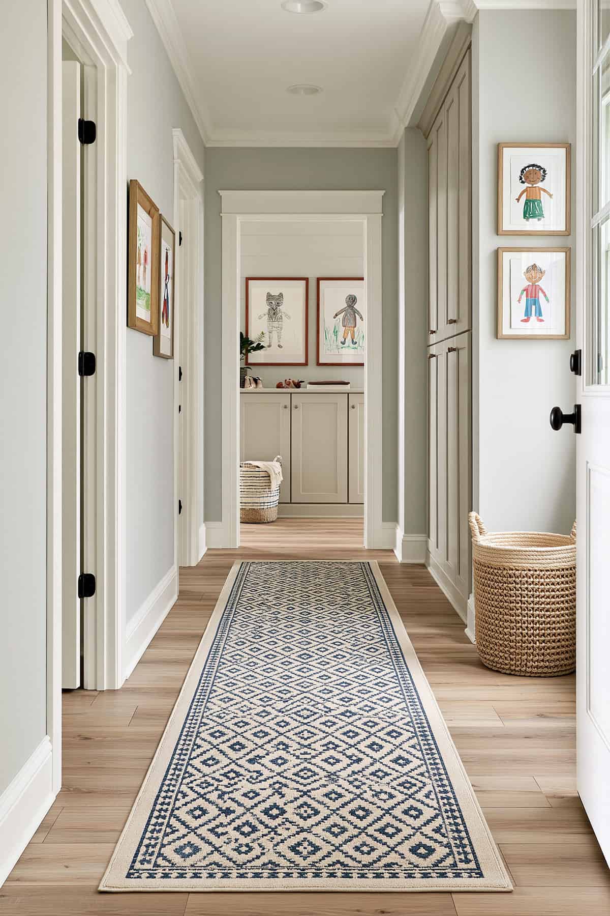 Washable Runner for a Busy Family Hallway