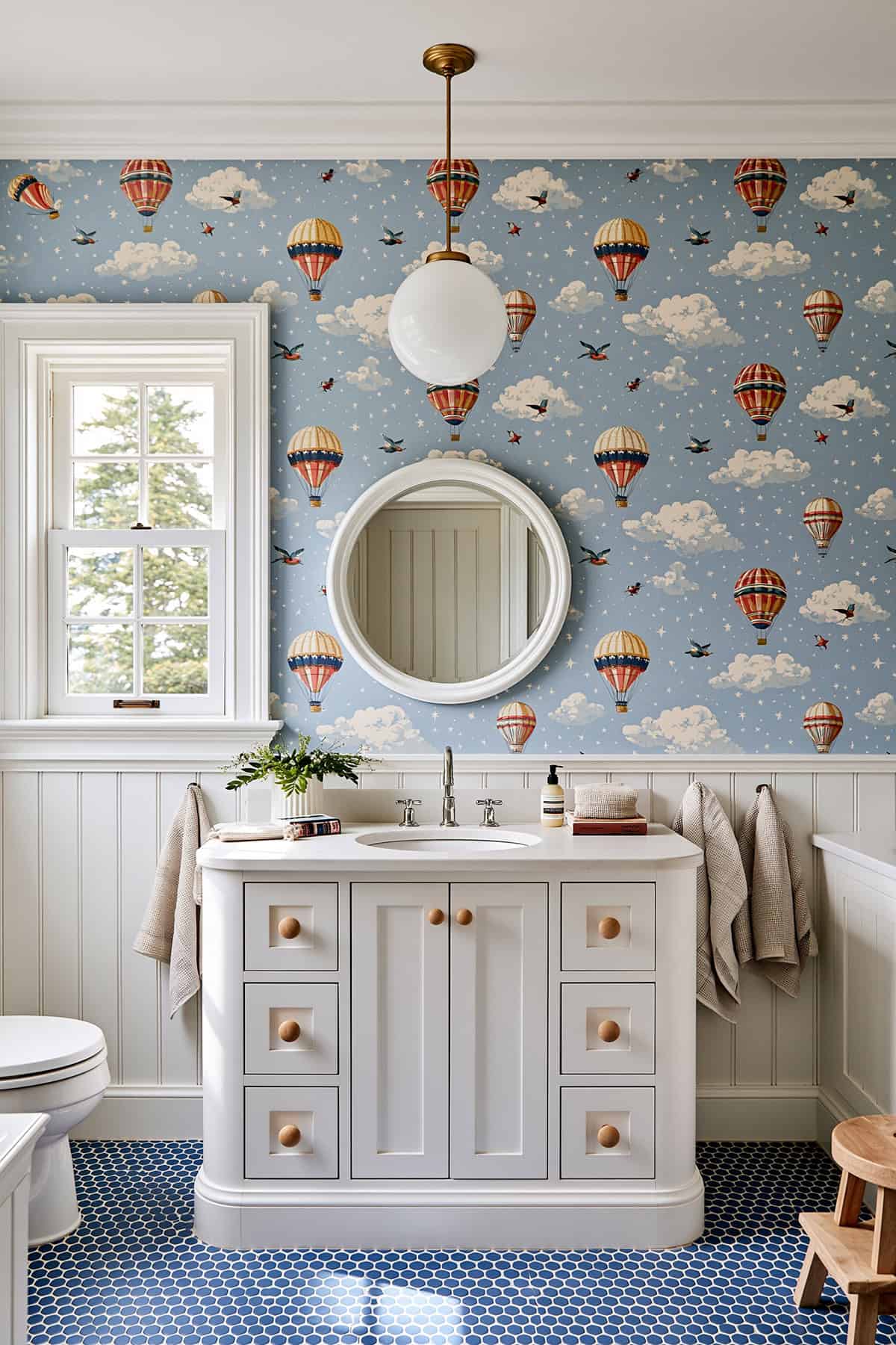 Whimsical Hot Air Balloon Bathroom