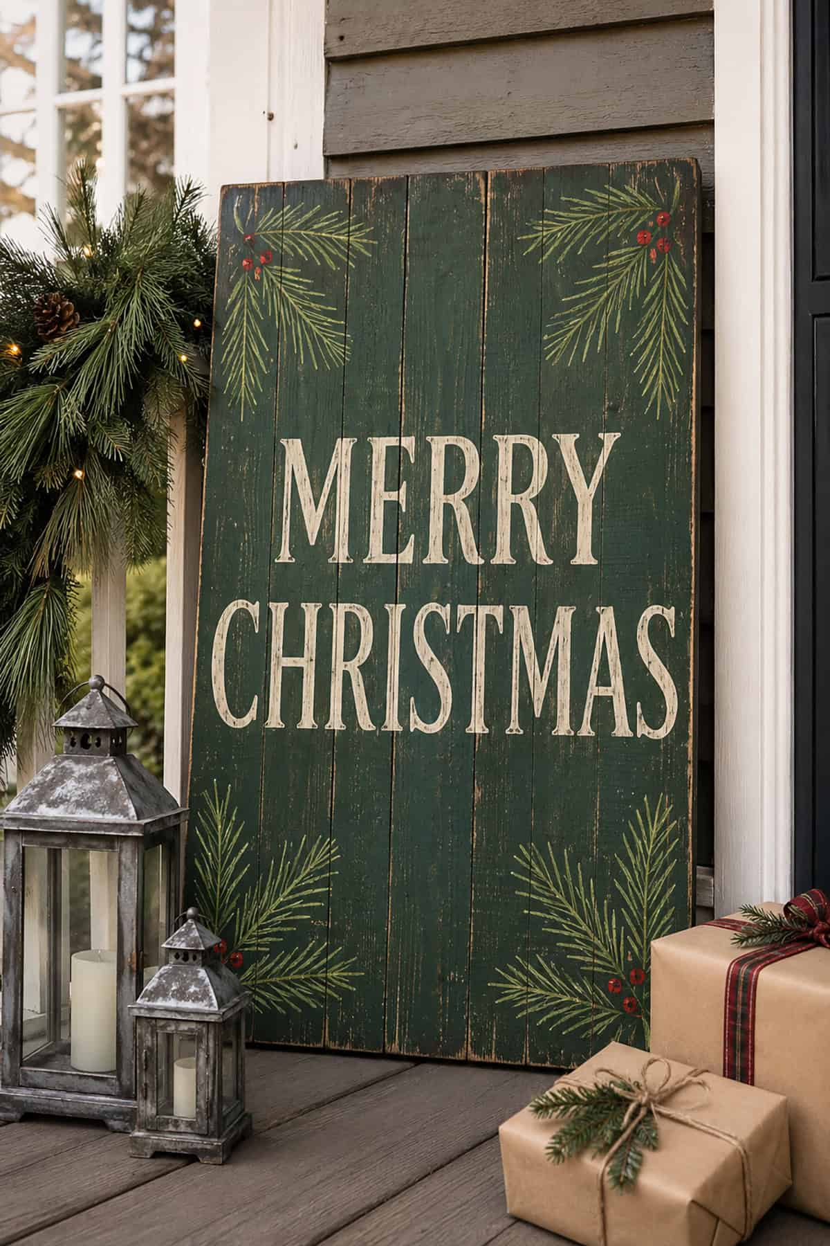 Wooden Christmas Sign