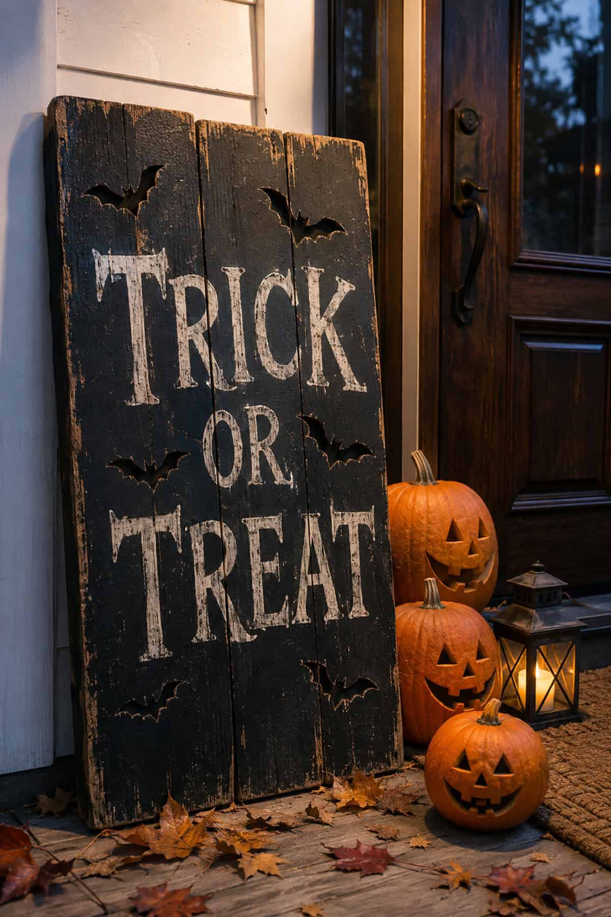 Wooden Halloween Sign