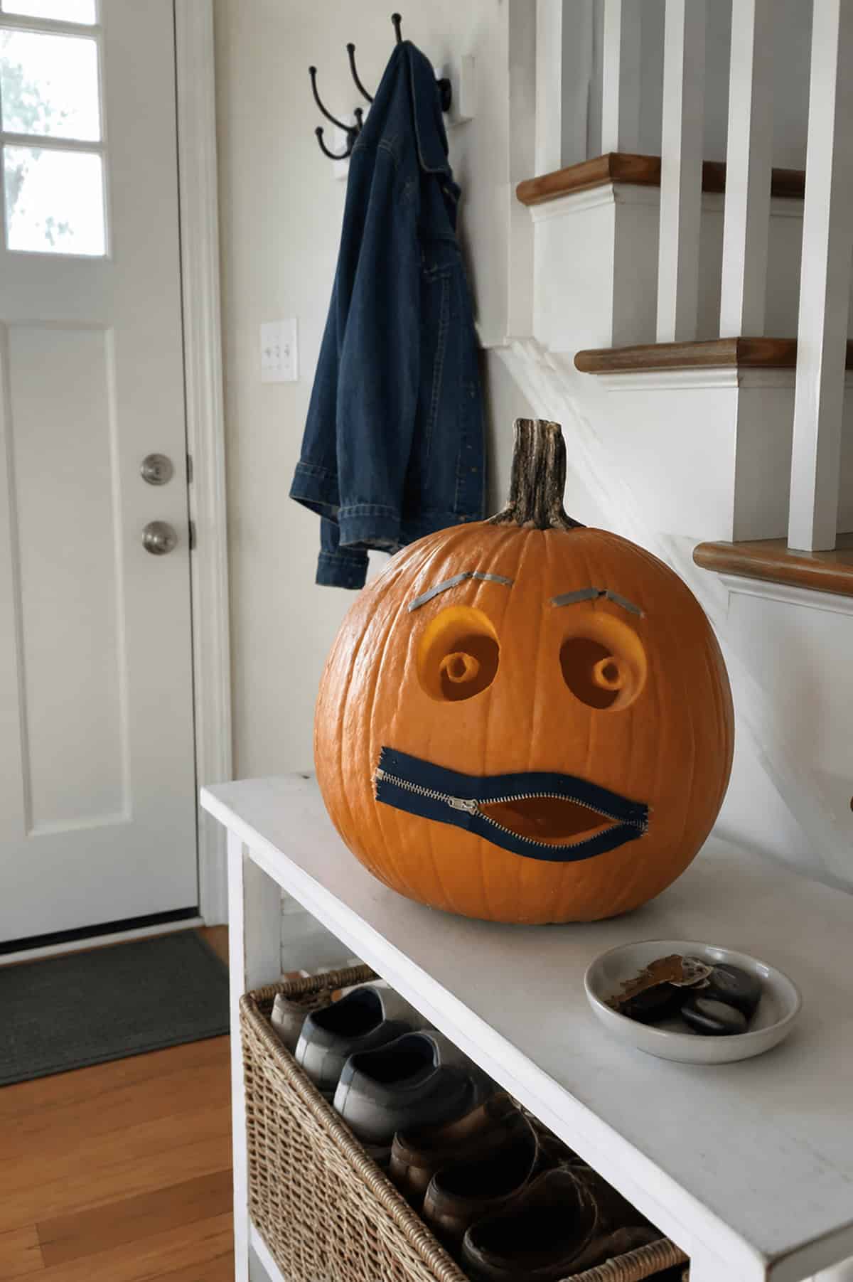 Zipper Mouth Pumpkin Carving