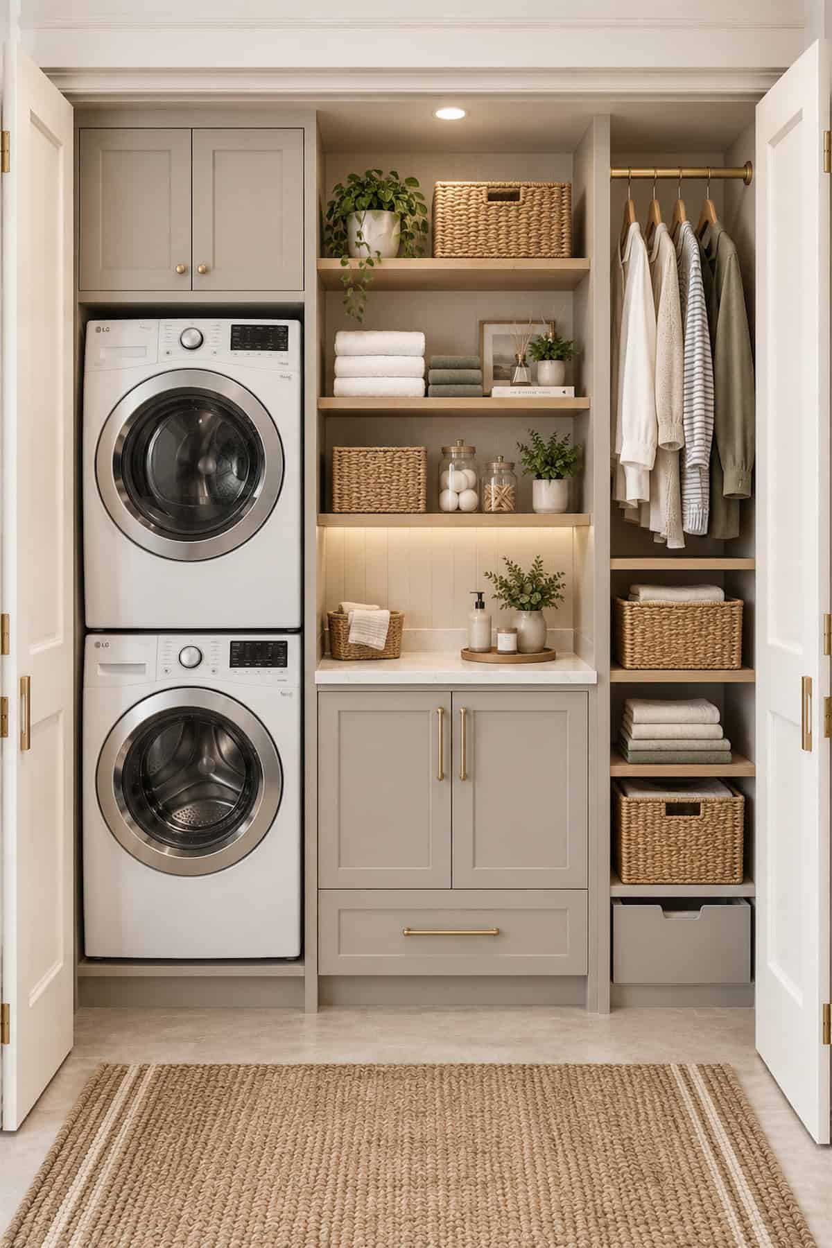 Three-Zone Laundry Closet