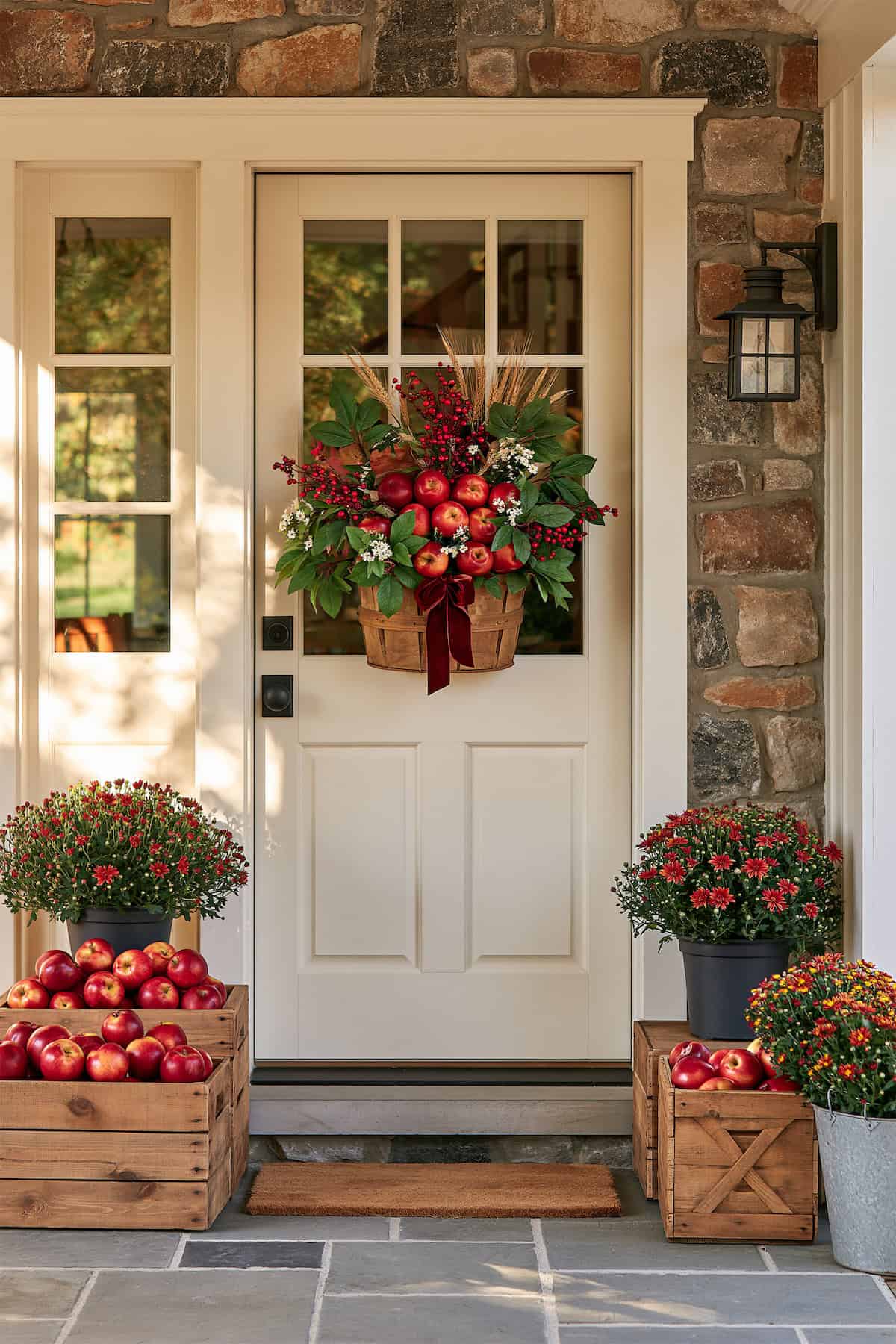 Apple Harvest Door Basket