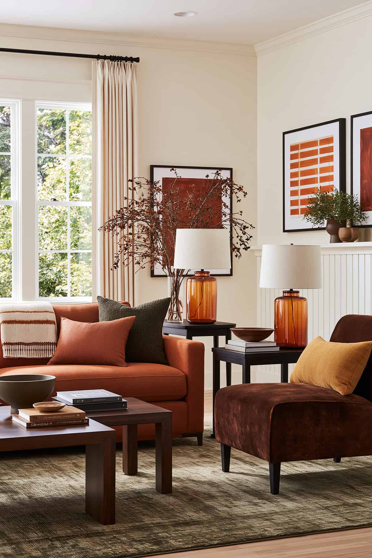 Autumnal Earthy Living Room