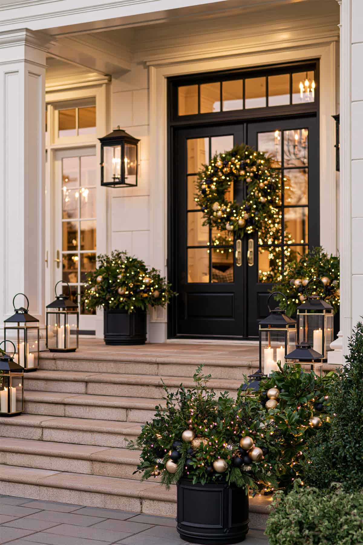 Black and Gold Porch Glamour