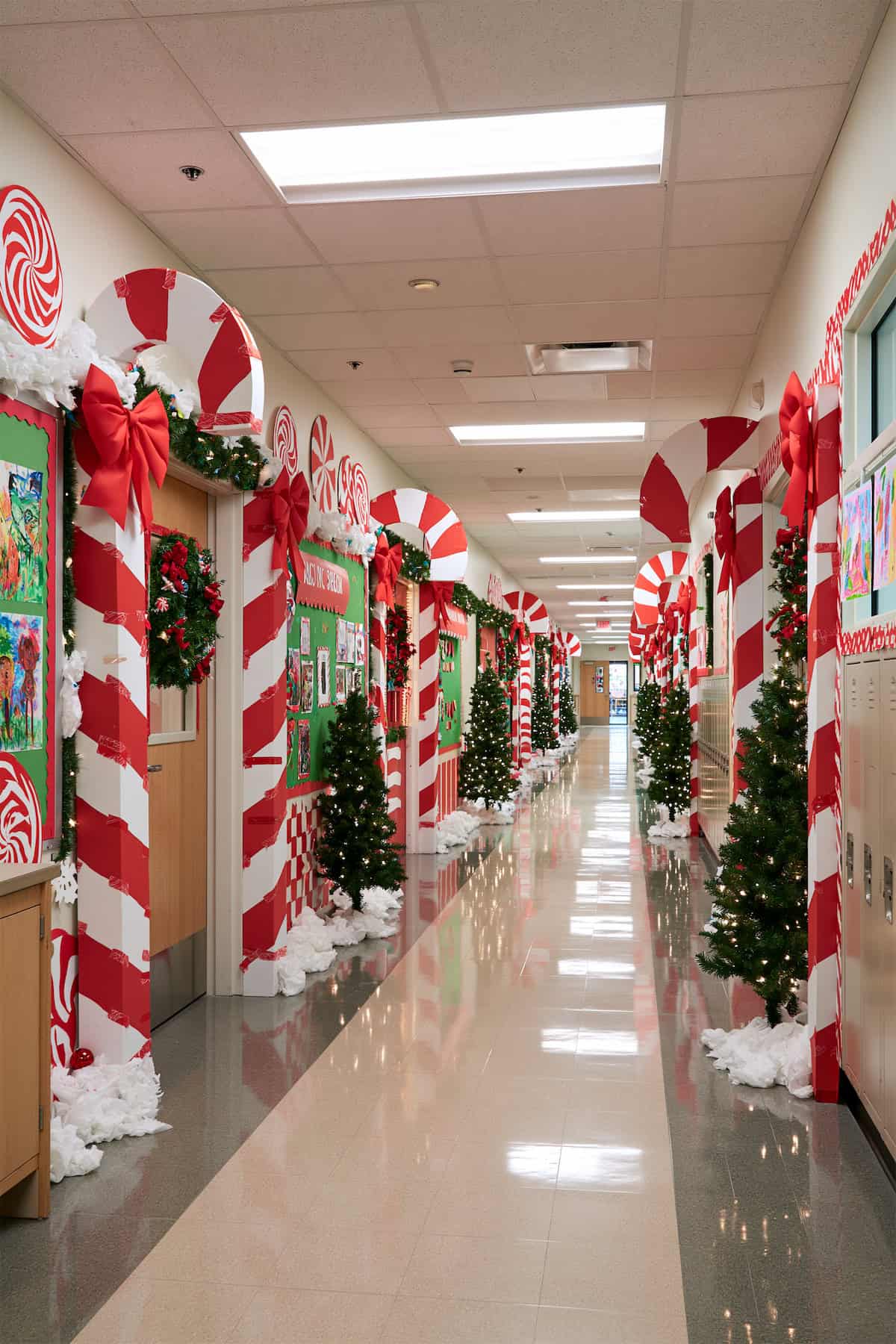Candy Cane Hallway Arches