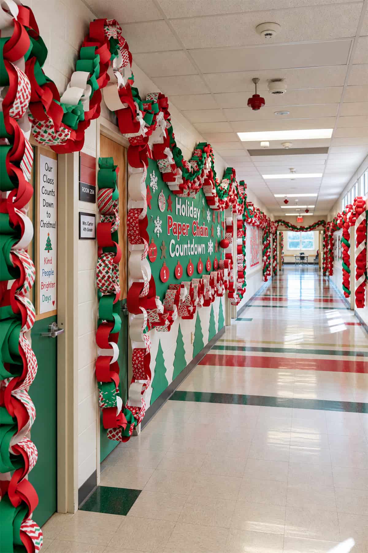 Paper Chains for Christmas Break