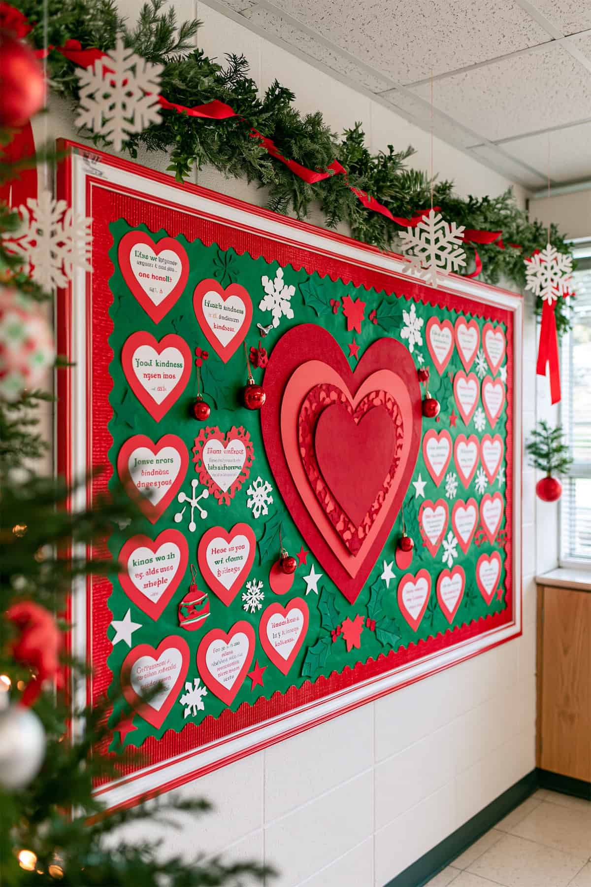 Christmas Kindness Hearts Board