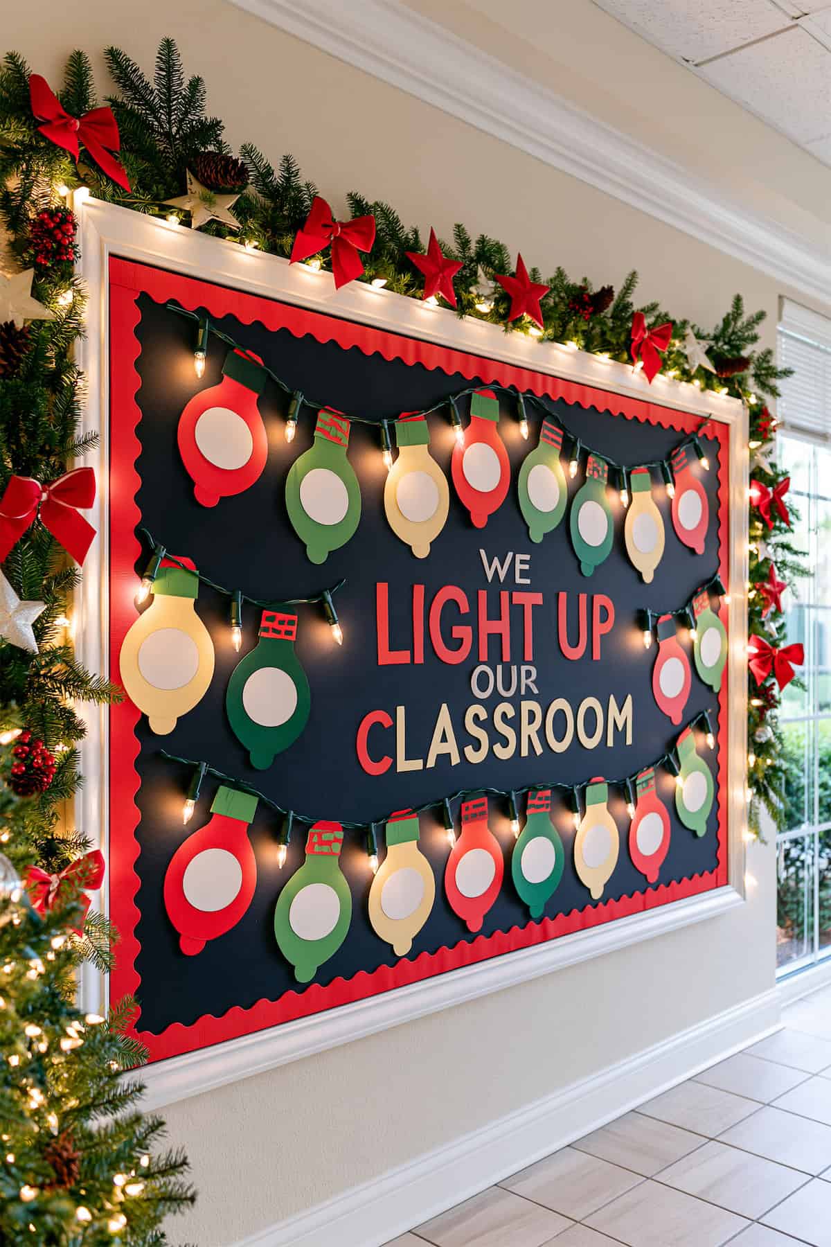 Christmas Lights Name Board