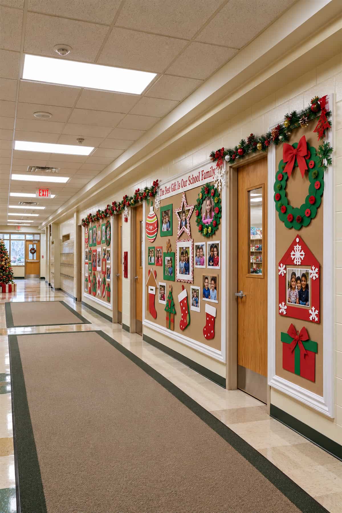 Christmas Photo Gallery Hallway