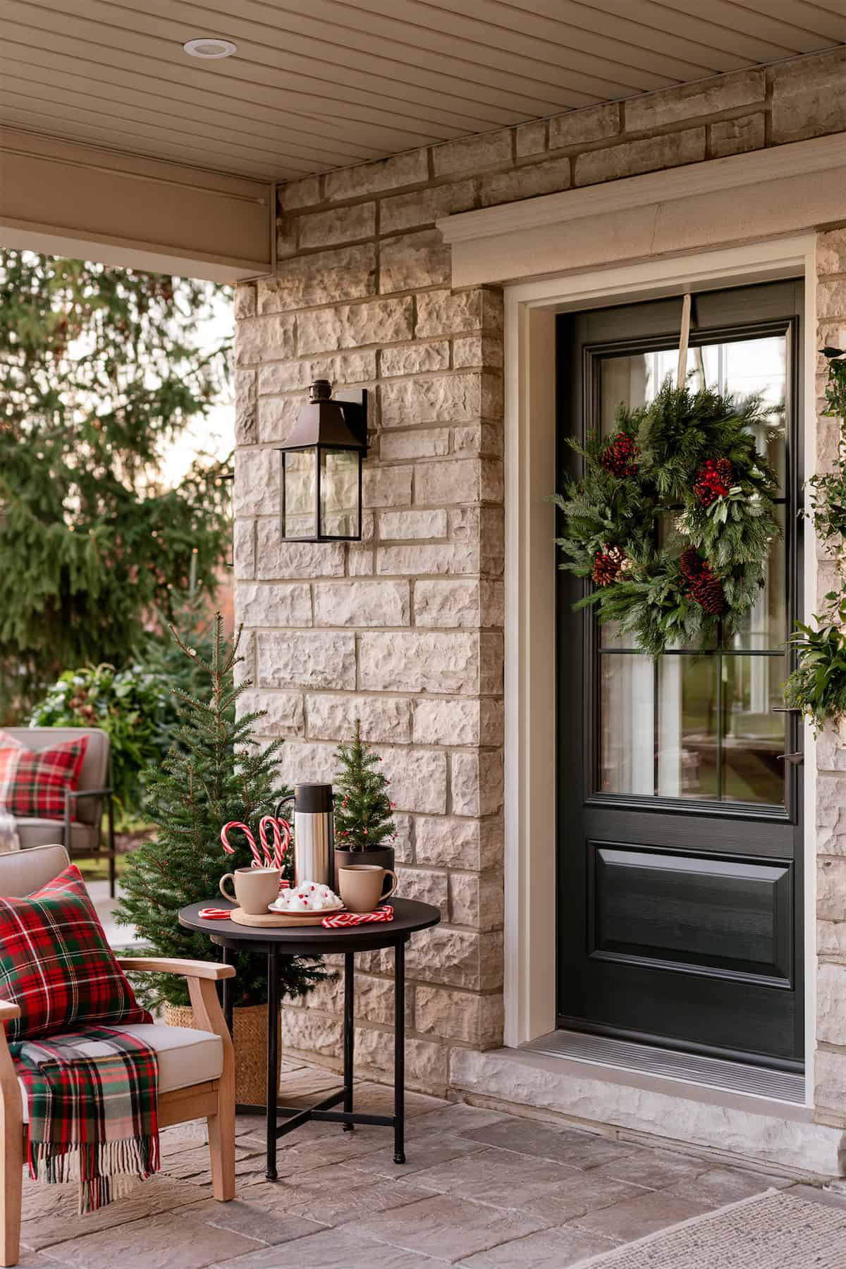 A Hot Cocoa Corner Beside the Front Door