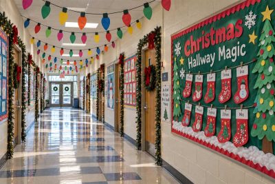Christmas School Hallway Decor Ideas