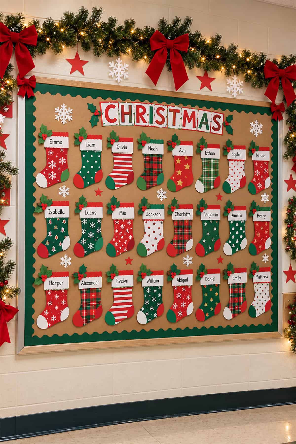 Christmas Stockings Across the Board