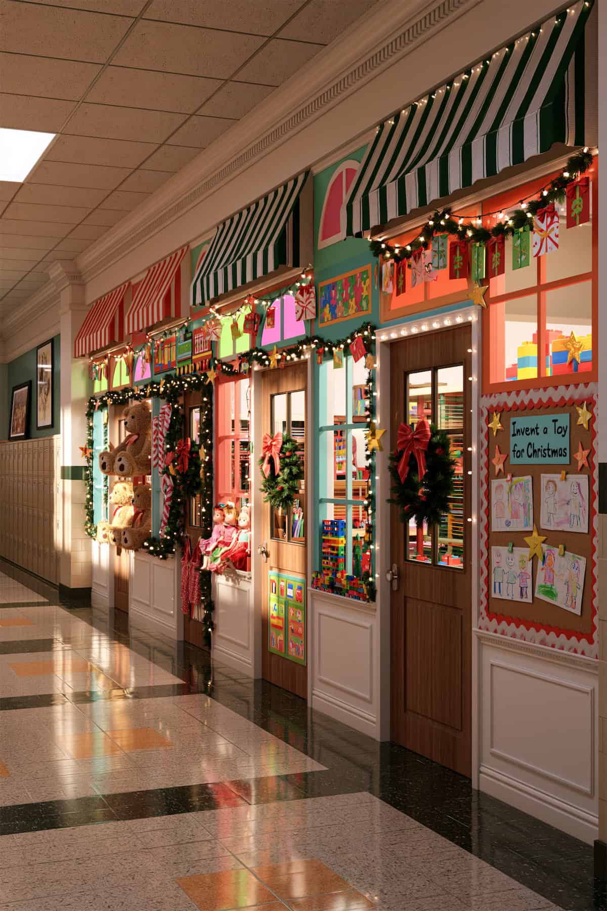 Christmas Toy Shop Classroom Doors