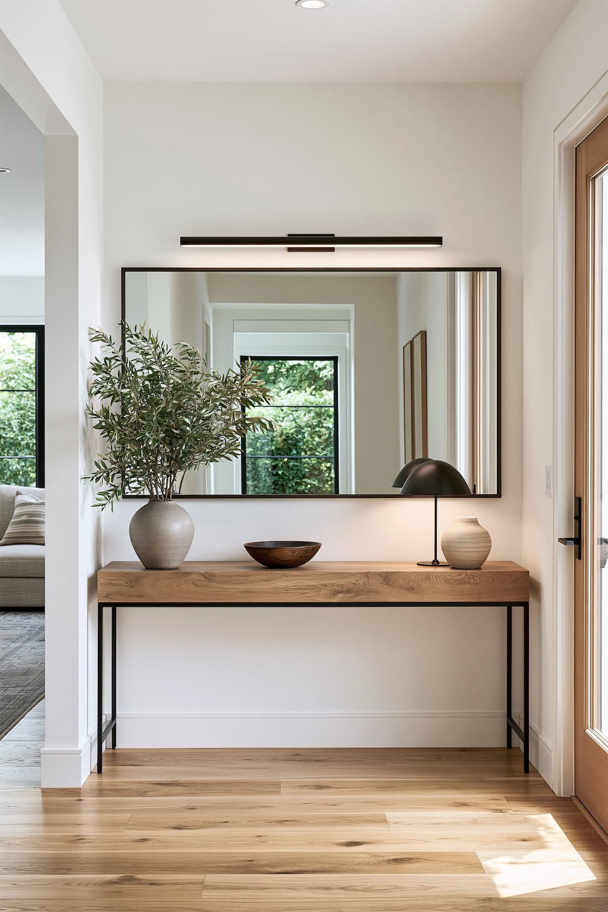 Hallway-Wide Rectangular Mirror