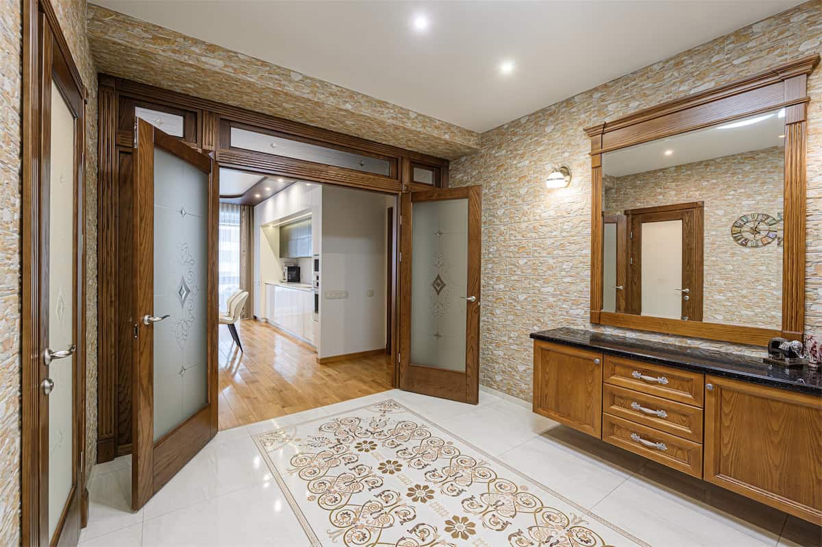 Entryway Mirror with Built-In Storage