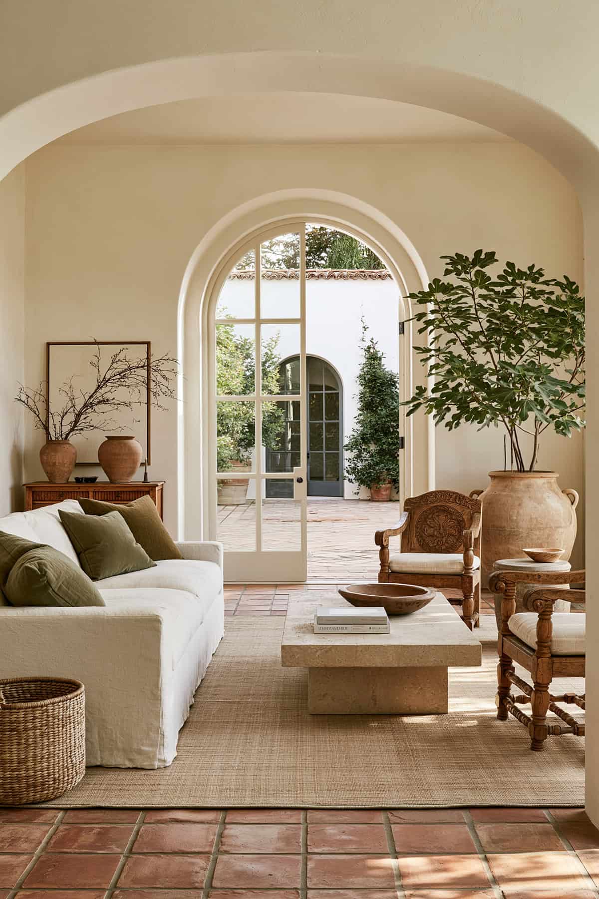 Mediterranean Earthy Living Room