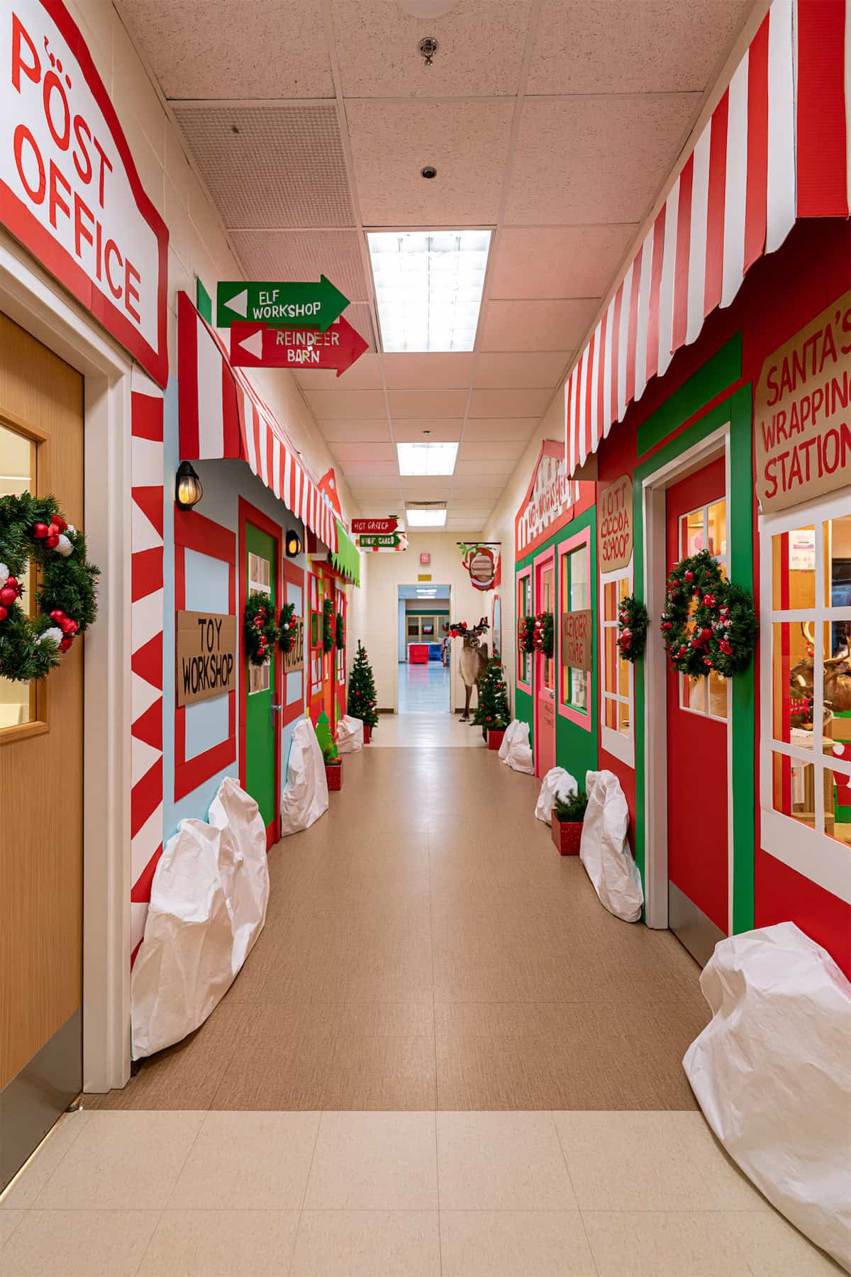 North Pole Street in the School Hallway