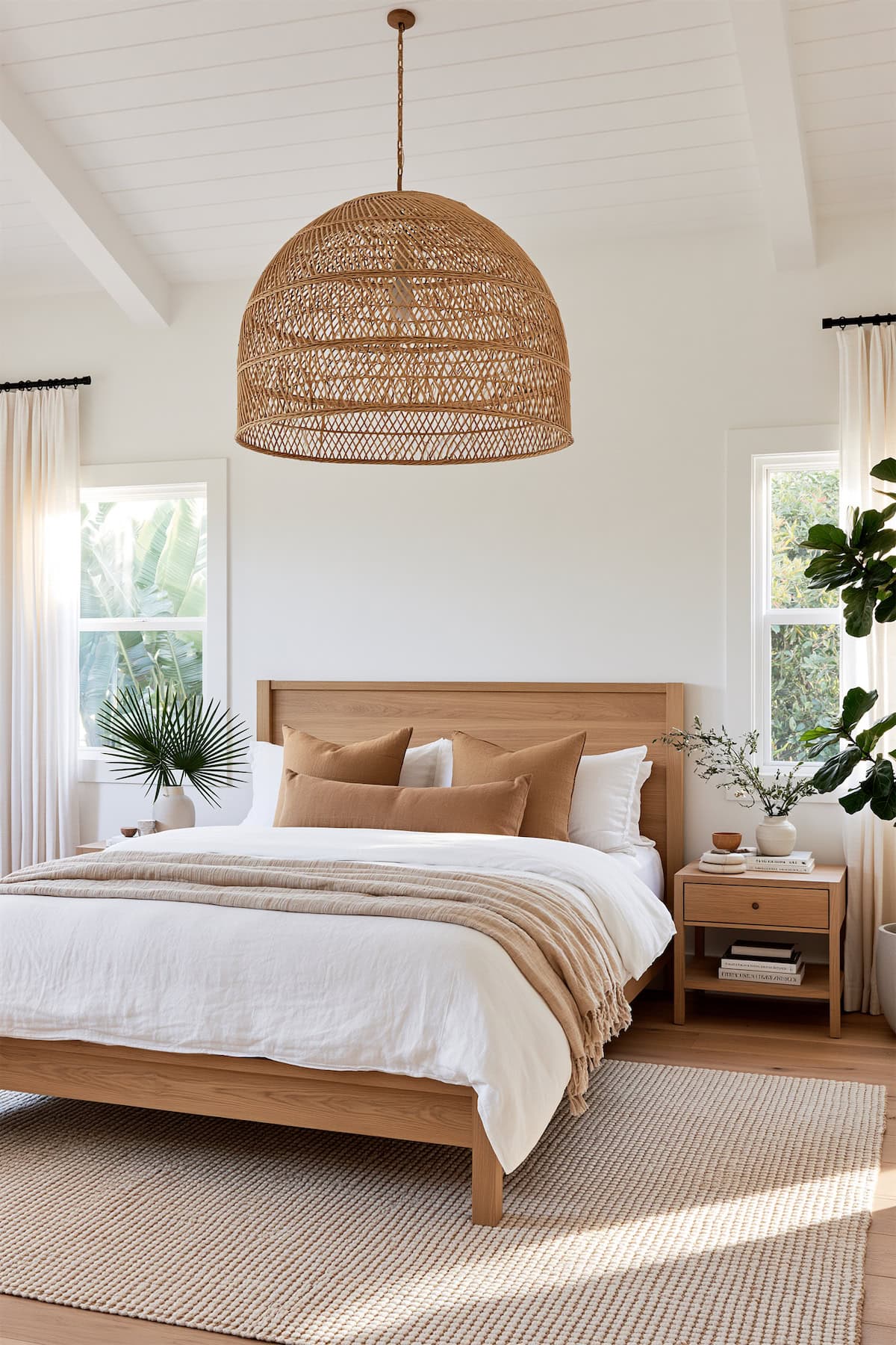 Rattan Under a Vaulted Ceiling
