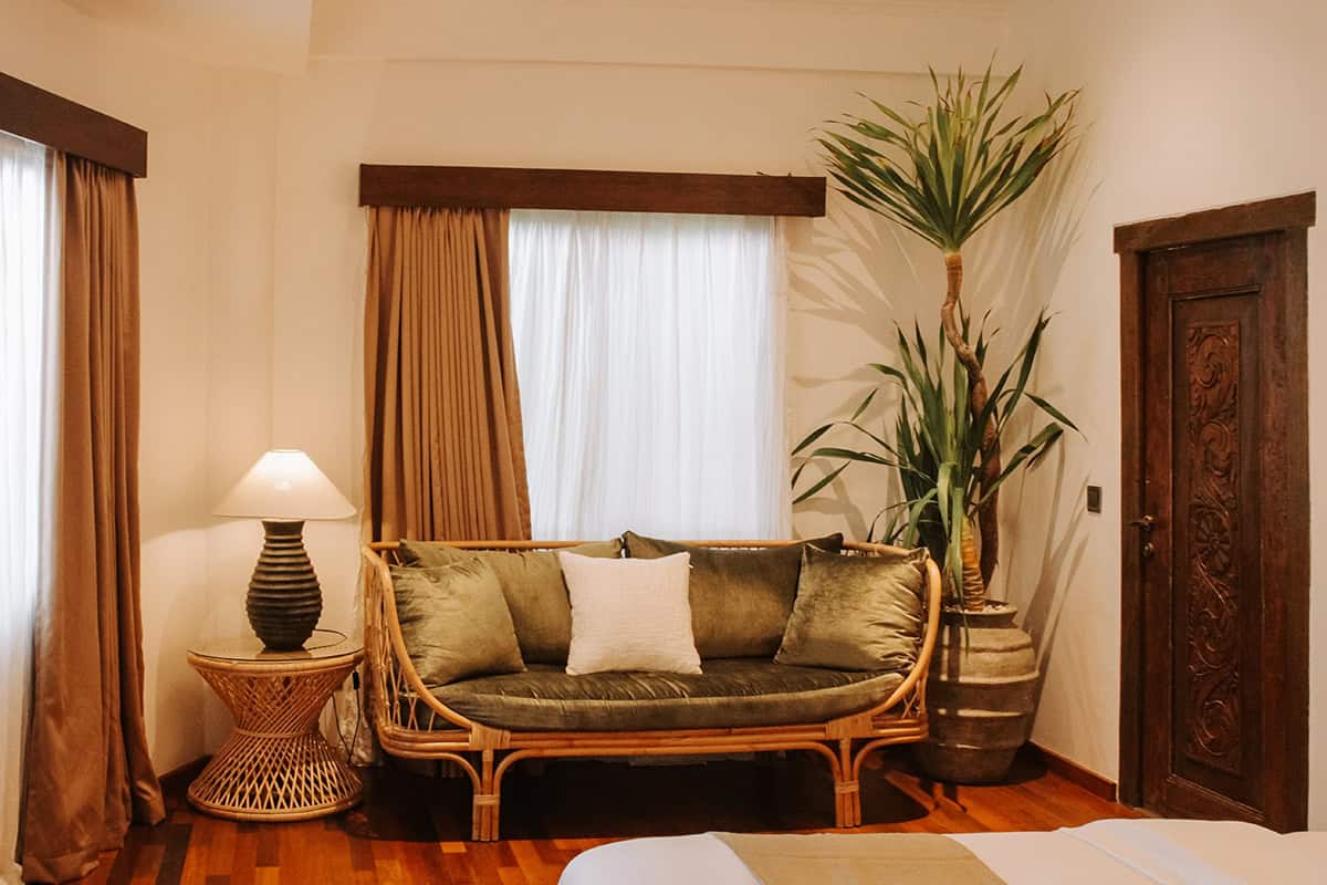 Rattan Seating With Warm Earthy Tones