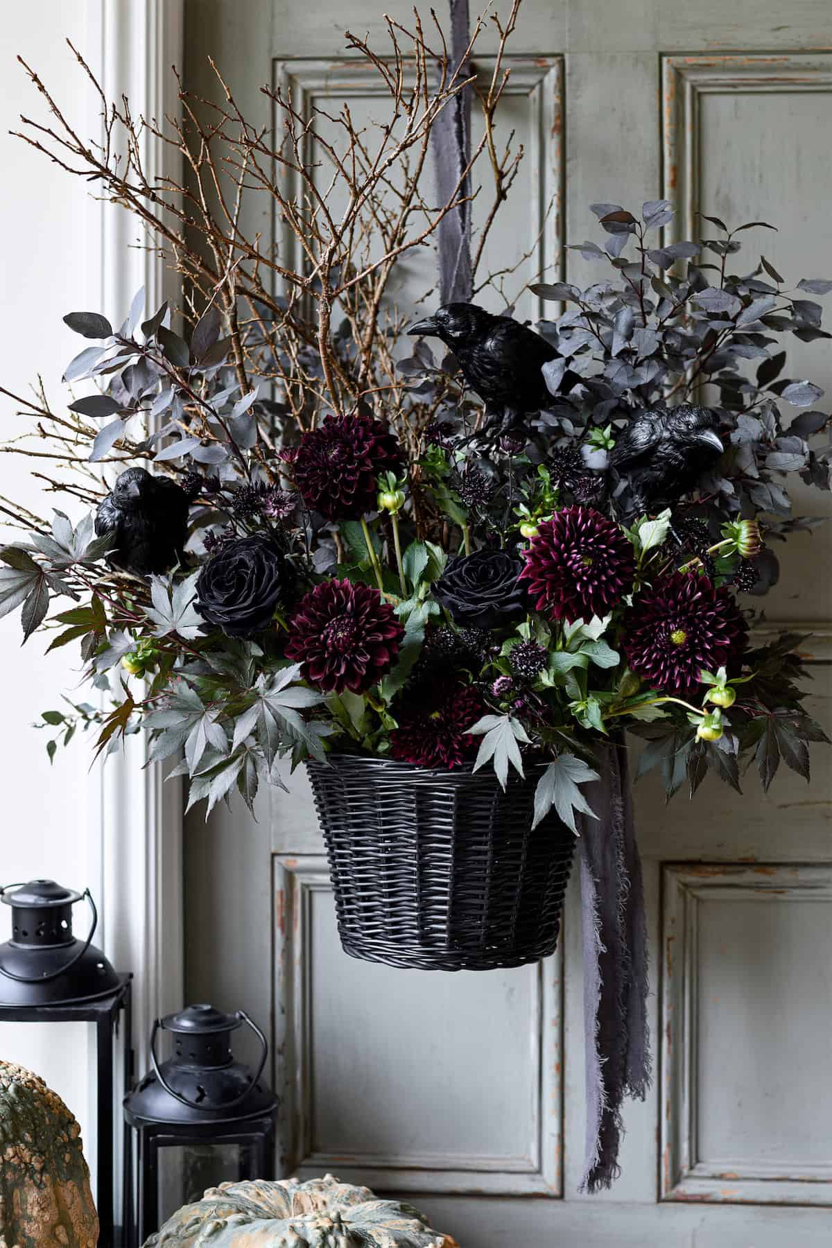 Ravens Crown a Black Door Basket