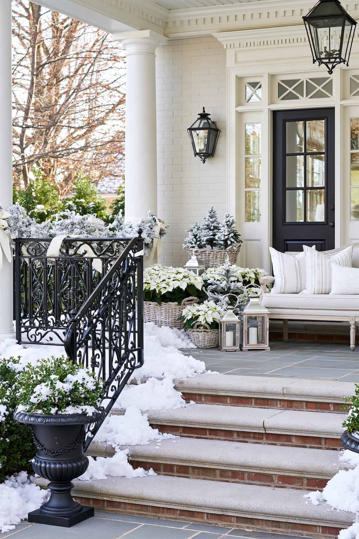 Why a White Christmas Porch Wins
