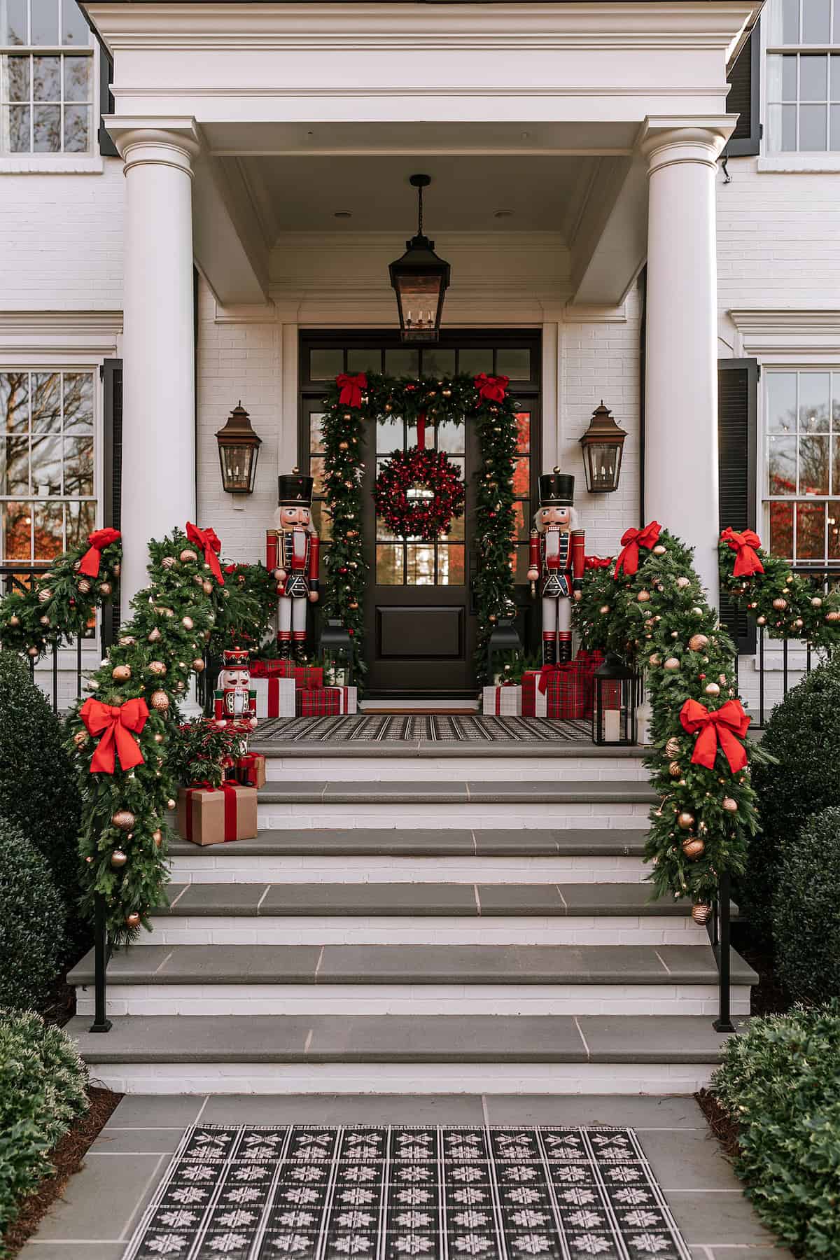 Nutcracker Guards at the Front Steps