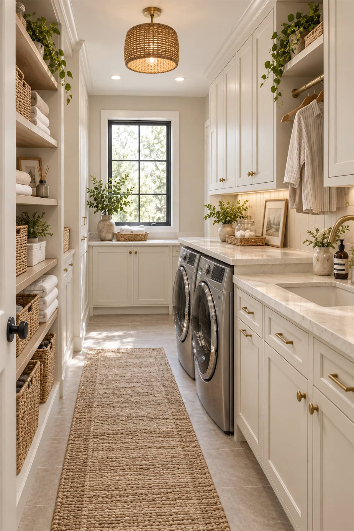 Sink Space in a Laundry Closet