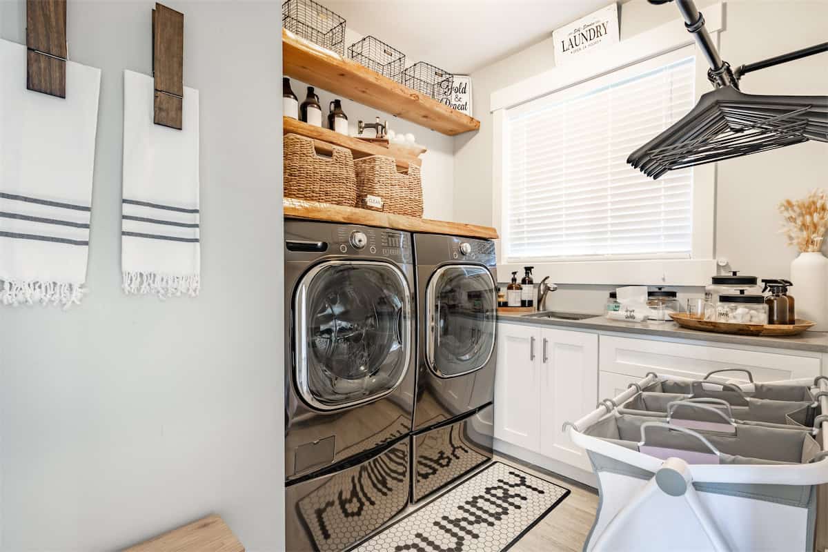 Ceiling Rack in the Laundry Closet