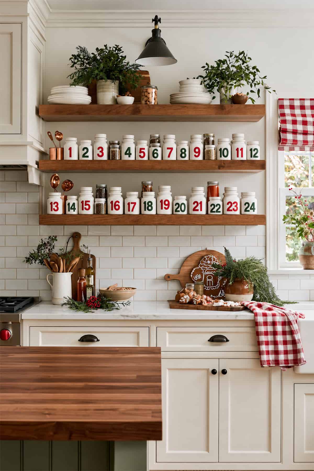 A Kitchen Shelf Advent Calendar